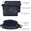 image:imageLeather Flapover Small Crossbody Handbag Purse for Women with Adjustable Strap amp Overflap Snap Closure ToteBagBlack Ndm
