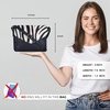 image:imageLeather Flapover Small Crossbody Handbag Purse for Women with Adjustable Strap amp Overflap Snap Closure ToteBagBlack Zebra