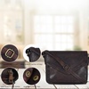 image:imageLeather Flapover Small Crossbody Handbag Purse for Women with Adjustable Strap amp Overflap Snap Closure ToteBagBrown Wash