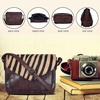 image:imageLeather Flapover Small Crossbody Handbag Purse for Women with Adjustable Strap amp Overflap Snap Closure ToteBagBrown Zebra