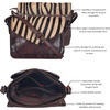 image:imageLeather Flapover Small Crossbody Handbag Purse for Women with Adjustable Strap amp Overflap Snap Closure ToteBagBrown Zebra