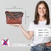 image:imageLeather Flapover Small Crossbody Handbag Purse for Women with Adjustable Strap amp Overflap Snap Closure ToteBagTan Cheetah
