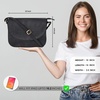 image:imageOzora Genuine Leather Crossbody Bag for Women Adjustable StrapBlack Hunter
