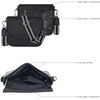 image:imageOzora Genuine Leather Crossbody Bag for Women Adjustable StrapBlack Ndm W2
