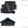 image:imageOzora Genuine Leather Crossbody Bag for Women Adjustable StrapBlack Ndm W2 Coin