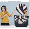 image:imageOzora Genuine Leather Crossbody Bag for Women Adjustable StrapBlack Ndm Zebra