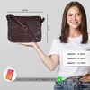 image:imageOzora Genuine Leather Crossbody Bag for Women Adjustable StrapBrown Wash