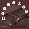 image:imageOzora Genuine Leather Crossbody Bag for Women Adjustable StrapBrown Wash