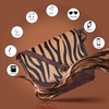 image:imageOzora Genuine Leather Crossbody Bag for Women Adjustable StrapBrown Wash Zebra