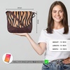 image:imageOzora Genuine Leather Crossbody Bag for Women Adjustable StrapBrown Wash Zebra