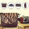 image:imageOzora Genuine Leather Crossbody Bag for Women Adjustable StrapBrown Wash Zebra