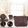image:imageOzora Genuine Leather Crossbody Bag for Women Adjustable StrapBrown Weaving