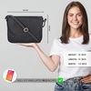 image:imageOzora Genuine Leather Crossbody Bag for Women Adjustable StrapEblack Hunter