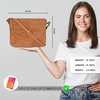 image:imageOzora Genuine Leather Crossbody Bag for Women Adjustable StrapEcognac Hunter