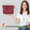 image:imageOzora Genuine Leather Crossbody Bag for Women Adjustable StrapEred Hunter