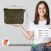 image:imageOzora Genuine Leather Crossbody Bag for Women Adjustable StrapGreen Wash