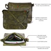 image:imageOzora Genuine Leather Crossbody Bag for Women Adjustable StrapGreen Wash
