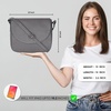 image:imageOzora Genuine Leather Crossbody Bag for Women Adjustable StrapGrey