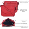 image:imageOzora Genuine Leather Crossbody Bag for Women Adjustable StrapRed Ndm