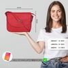 image:imageOzora Genuine Leather Crossbody Bag for Women Adjustable StrapRed Ndm