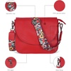 image:imageOzora Genuine Leather Crossbody Bag for Women Adjustable StrapRed Ndm W3