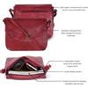 image:imageOzora Genuine Leather Crossbody Bag for Women Adjustable StrapRed Wash