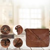 image:imageOzora Genuine Leather Crossbody Bag for Women Adjustable StrapTan Wash