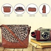 image:imageOzora Genuine Leather Crossbody Bag for Women Adjustable StrapTan Wash Cheetah