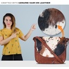 image:imageOzora Genuine Leather Crossbody Bag for Women Adjustable StrapTan Wash Spotted