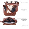 image:imageOzora Genuine Leather Crossbody Bag for Women Adjustable StrapTan Wash Spotted