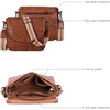 image:imageOzora Genuine Leather Crossbody Bag for Women Adjustable StrapTan Web