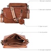 image:imageOzora Genuine Leather Crossbody Bag for Women Adjustable StrapTan Web Coin