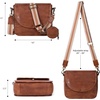 image:imageOzora Genuine Leather Crossbody Bag for Women Adjustable StrapTan Web Coin