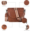 image:imageOzora Genuine Leather Crossbody Bag for Women Adjustable StrapTan Web Coin