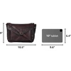 image:imageOzora Genuine Leather Crossbody Purse for Women Shoulder BagBordeaux Wash