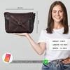 image:imageOzora Genuine Leather Crossbody Purse for Women Shoulder BagBordeaux Wash