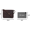 image:imageOzora Genuine Leather Crossbody Purse for Women Shoulder BagBrown Hunter