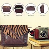 image:imageOzora Genuine Leather Crossbody Purse for Women Shoulder BagBrown Wash Zebra