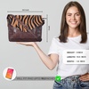image:imageOzora Genuine Leather Crossbody Purse for Women Shoulder BagBrown Wash Zebra