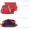 image:imageOzora Genuine Leather Crossbody Purse for Women Shoulder BagRed Ndm W3