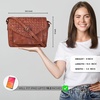 image:imageOzora Genuine Leather Crossbody Purse for Women Shoulder BagTan Weaving Medium