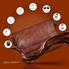 image:imageOzora Genuine Leather Unisex Crossbody Messenger Bag with Adjustable Strap for 17 Inch Laptop Travel Office
