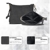 image:imageOzora Leather Small Crossbody Purses for Women Mini Travel Purse with Adjustable Strap Leather Wristlet PursesBlack Hunter