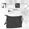 image:imageOzora Leather Small Crossbody Purses for Women Mini Travel Purse with Adjustable Strap Leather Wristlet PursesBlack Hunter