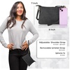 image:imageOzora Leather Small Crossbody Purses for Women Mini Travel Purse with Adjustable Strap Leather Wristlet PursesBlack Hunter
