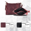 image:imageOzora Leather Small Crossbody Purses for Women Mini Travel Purse with Adjustable Strap Leather Wristlet PursesRed Hunter