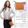 image:imageOzora Leather Small Crossbody Purses for Women Mini Travel Purse with Adjustable Strap Leather Wristlet PursesTan Soft