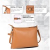 image:imageOzora Leather Small Crossbody Purses for Women Mini Travel Purse with Adjustable Strap Leather Wristlet PursesTan Soft