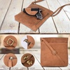 image:imageOzora Multi Pockets Handmade Leather Crossbody Handbags amp Sling Bag for Men amp Women with Detachable Holster Cognac Hunter