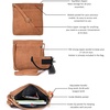 image:imageOzora Multi Pockets Handmade Leather Crossbody Handbags amp Sling Bag for Men amp Women with Detachable Holster Cognac Hunter
